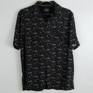 Nat Nast Men's Black Silk Shirt